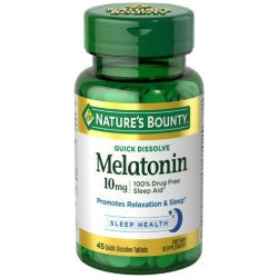 Nature's Bounty Melatonin 10 mg Quick Dissolve Tablets 45 ea