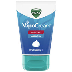 Vicks VapoCream, Soothing Vapor Moisturizing Cream, Cough Suppressant, 3 Oz
