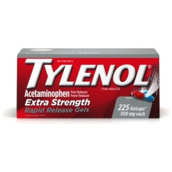 Tylenol Extra Strength Rapid Release Gelcaps For Adults, 24 Ea
