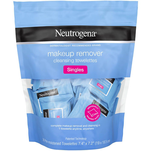Neutrogena Cleansing Makeup Remover Cleansing Towelettes Singles 20 ct.