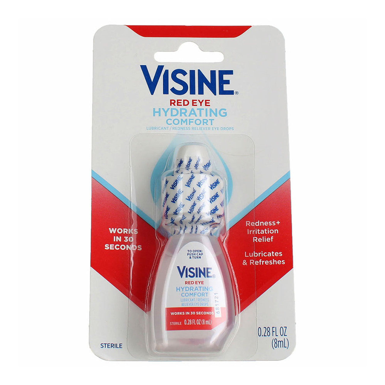 Visine Red Eye Hydrating Comfort Eye Drops, 0.5 Oz