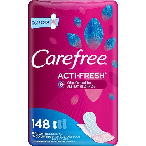 Carefree Maxi Overnight Pads with Wings, 28 ct.