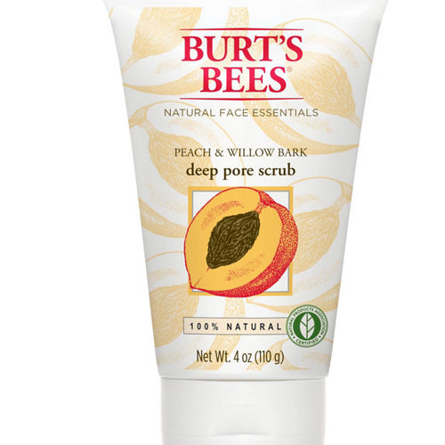 Burt's Bees Peach & Willow Bark Deep Pore Scrub 4 oz.