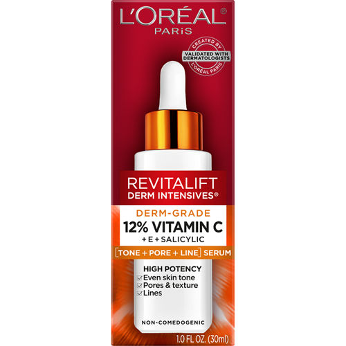 L'Oreal Revitalift Derm-Grade 12% Pure Vitamin C + E + Salicylic Acid Serum