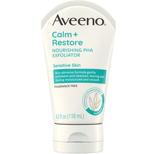 Aveeno Calm + Restore Nourishing PHA Exfoliator, 4 oz.