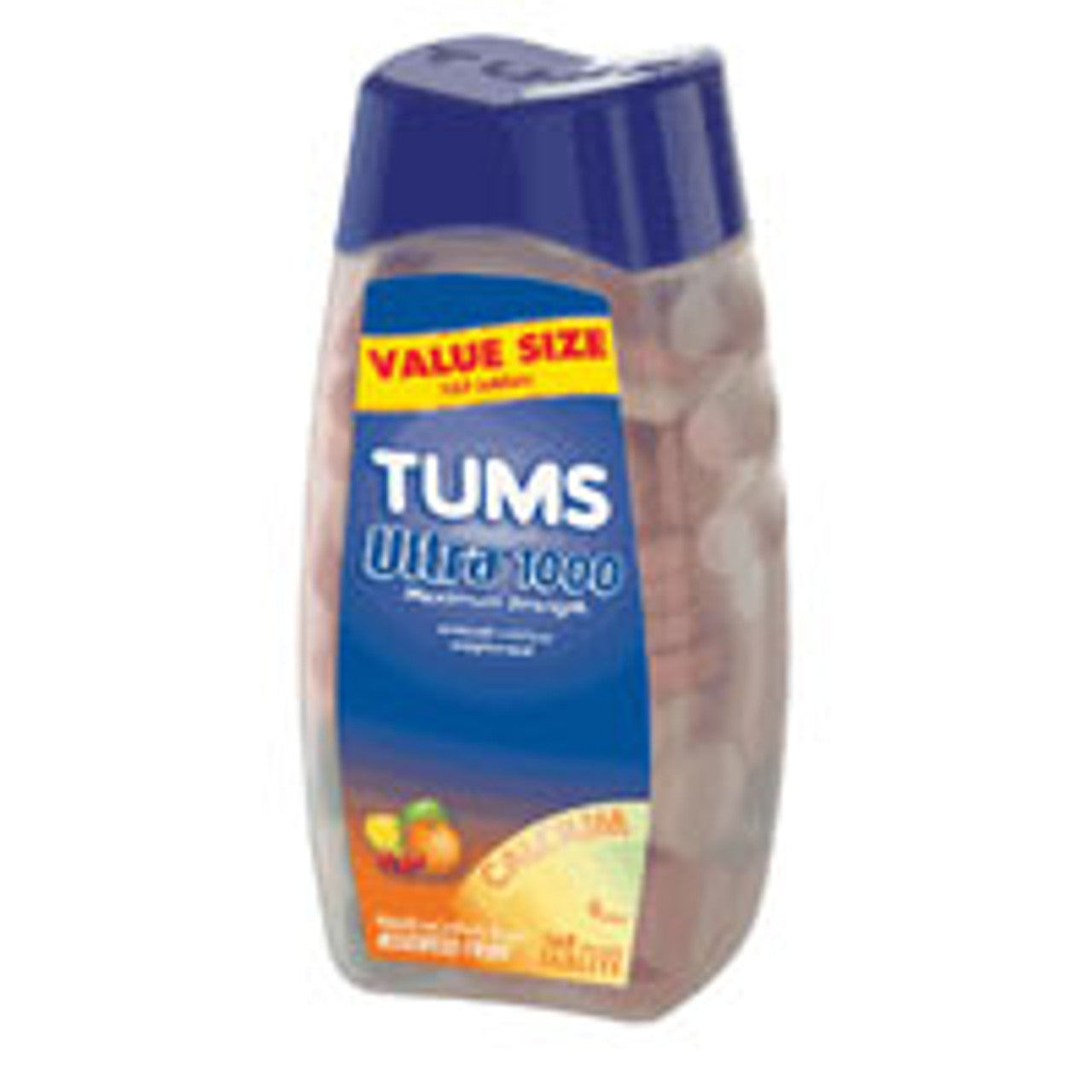 Tums Ultra Maximum Strength Chewable Tablets, Assorted Fruit 72 Ea