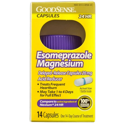 ESOMEPRAZOLE MAG 20MG 24HR 14