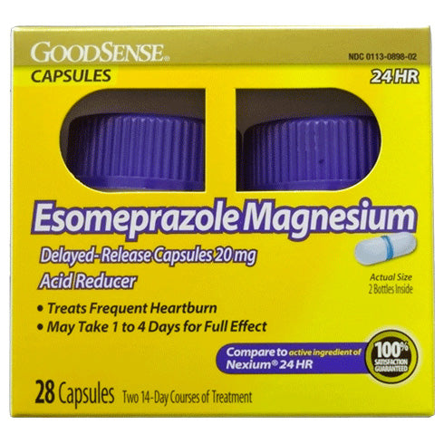 ESOMEPRAZOLE MAG 20MG 24HR 28
