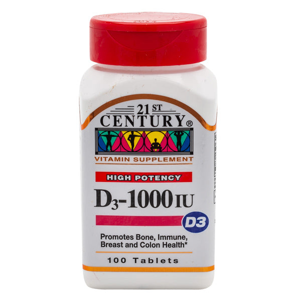 21ST CENTURY VITAMIN D 1000 IU 100 TABLET