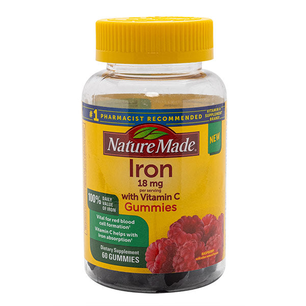 PHARMAVITE IRON 18MG 60 GUMMIES