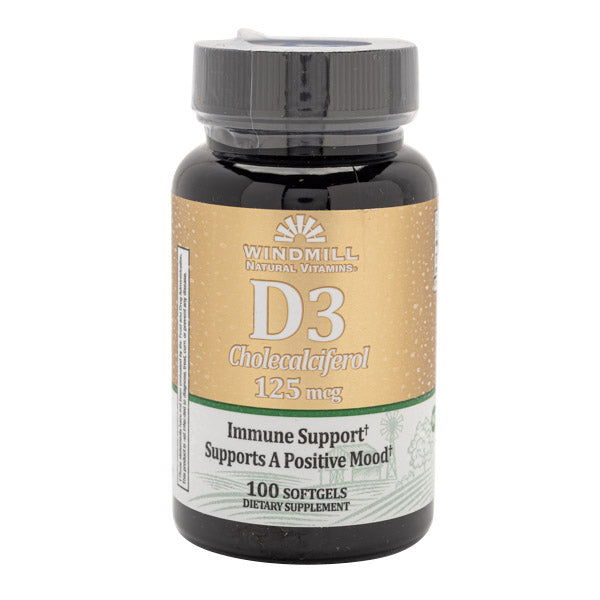 WINDMILL VITAMIN D3 125MCG 100 SOFT GEL
