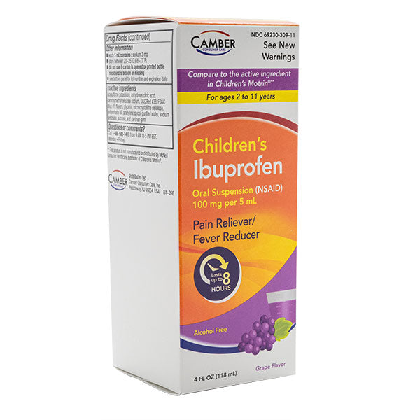 IBUPROFEN SUSP 100MG/5ML GRAPE 4OZ