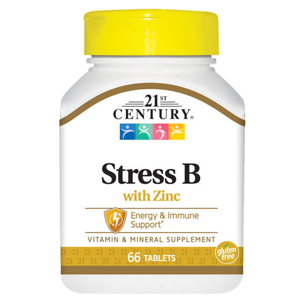 21ST CENTURY STRESS B W/ ZINC 66 TABLET