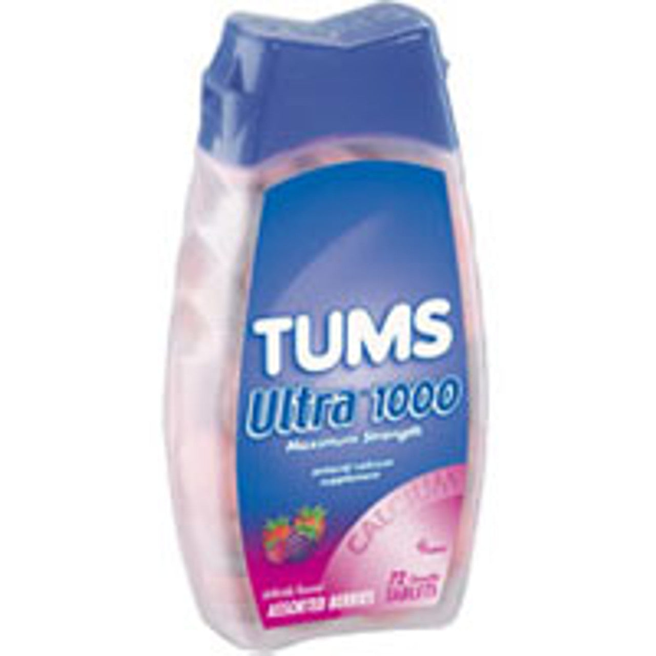 Tums Ultra Maximum Strength Chewable Tablets, Assorted Fruit 160 Ea