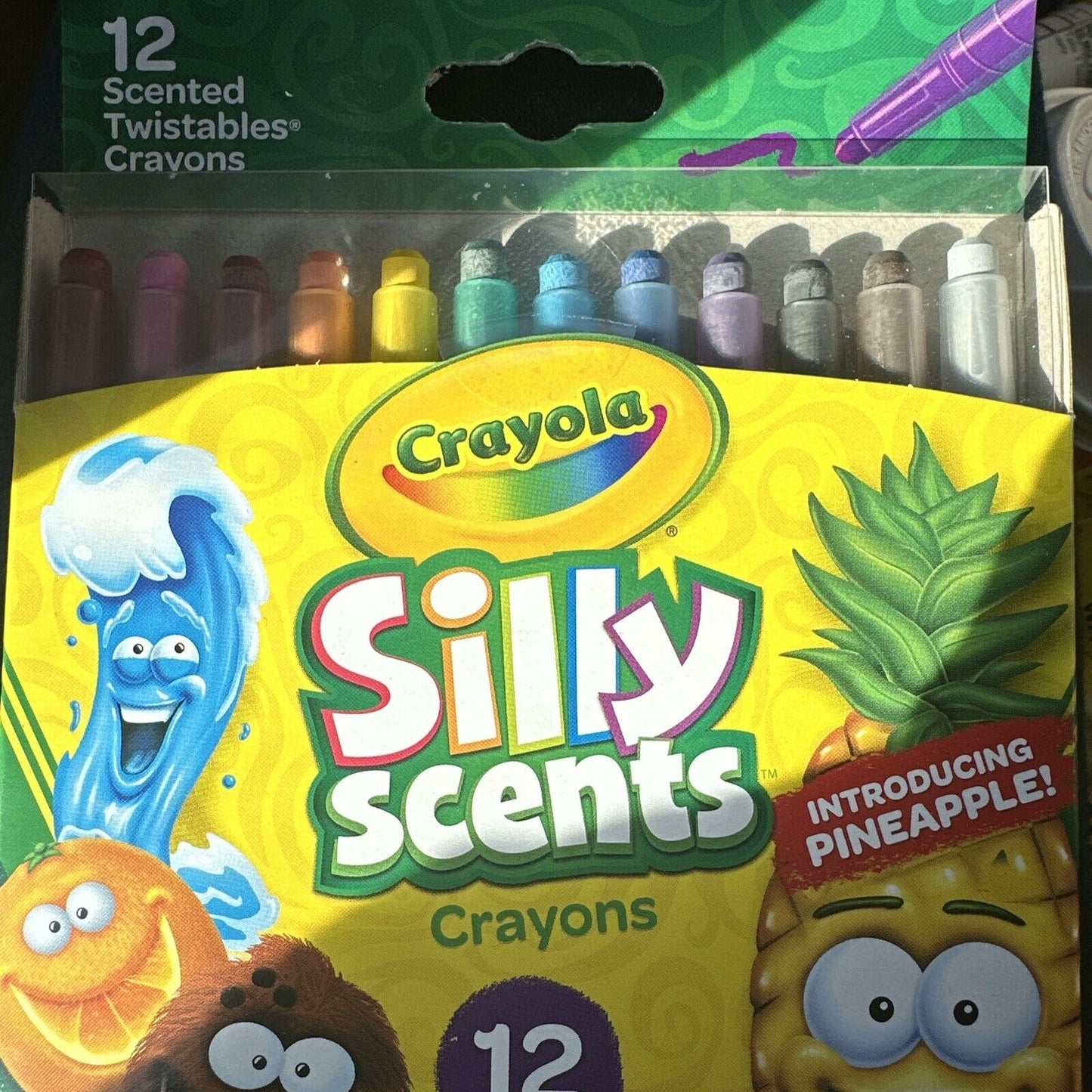 Crayola Silly Scents Twistable Crayons Scented Multicolor 12 Count Each New