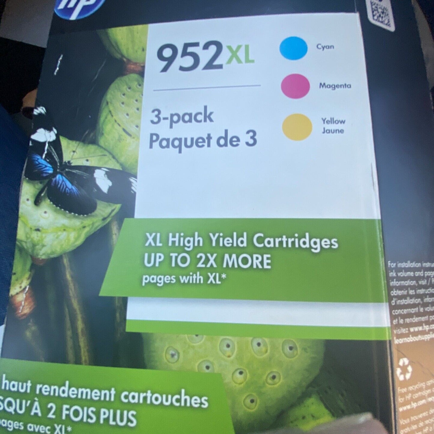 HP GENUINE 952XL COLOR INK (NO RETAIL BOX) OFFICEJET PRO 8712 8730 8740