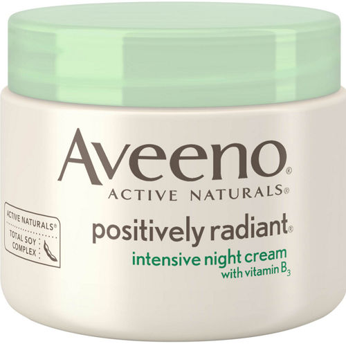 AVEENO Facial Moisturizers Positively Radiant Intensive Night Cream with Vitamin B3