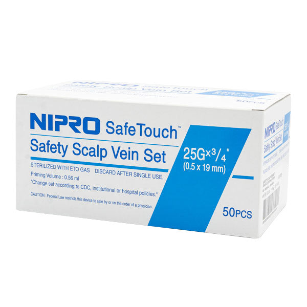 IV SET 25G X 3/4 WINGED SAFETY 50