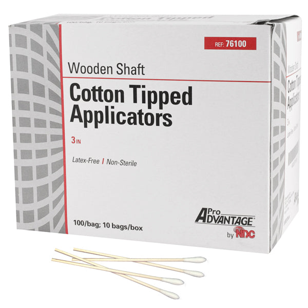 COTTON TIP APLICATOR 3"X1 1/2" 10
