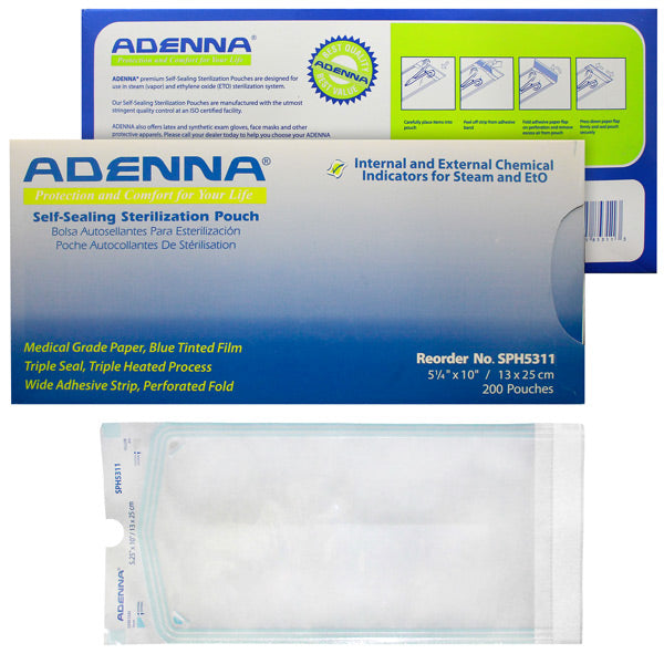 AUTOCLAVE POUCH 5 1/4 X 11" 200