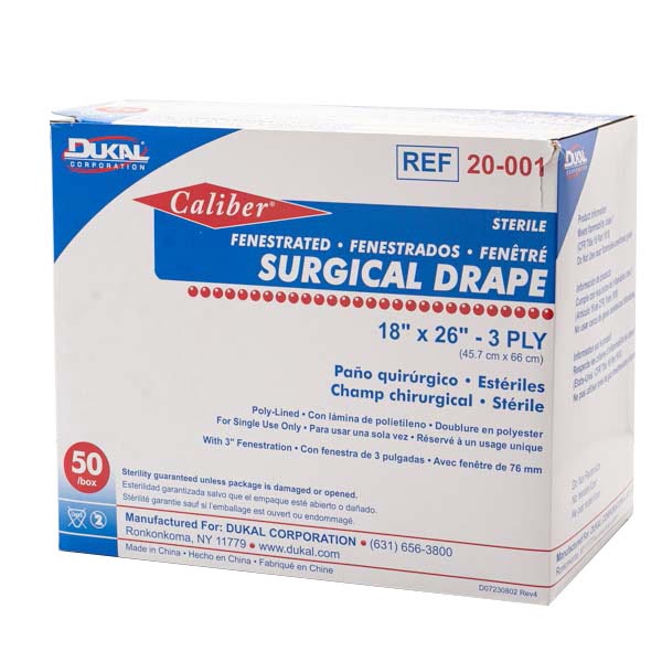 DRAPE SURG STR FENESTRAT 18X26 50