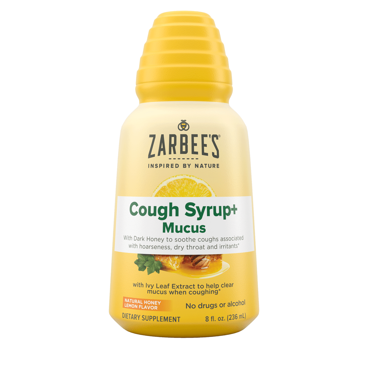 Zarbees Naturals Childrens Nighttime Cough Syrup + Mucus Reducer, Grape 4 Oz