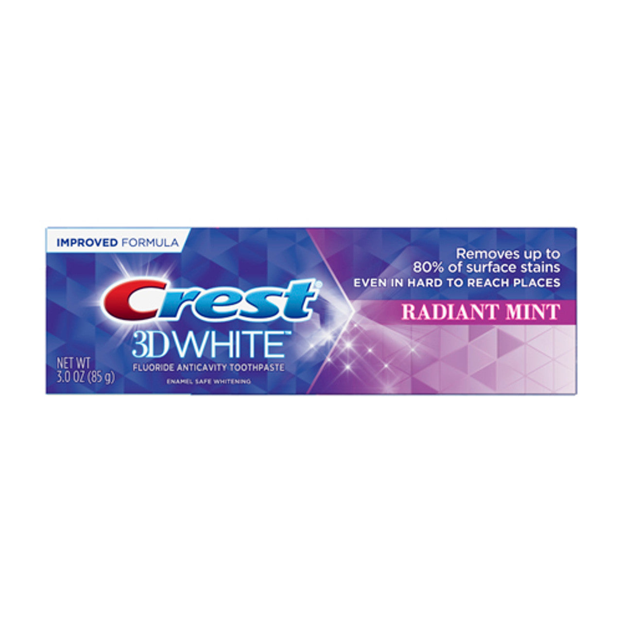 Crest 3D White Fluoride AnticaVitamins y Toothpaste Toothpaste, Radiant Mint, 3 Oz
