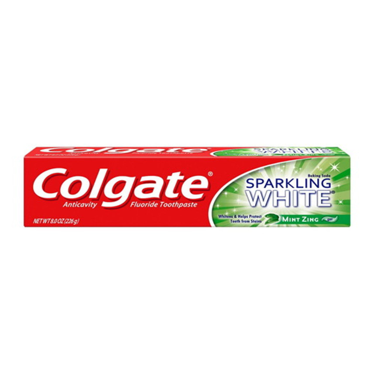 Colgate AnticaVitamins y Sparkling White Gel Fluoride Toothpaste, Mint Zing, 8 Oz