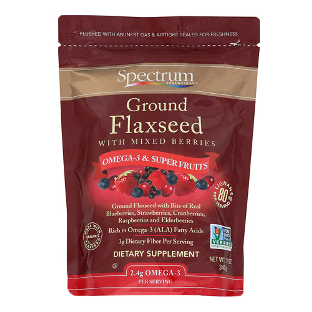 Spectrum Essentials Organic Whole Premium Flaxseed 15 Oz