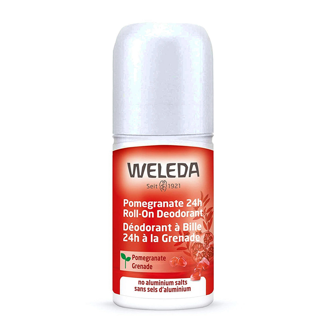 Weleda Pomegranate 24 Hour Roll On Deodorant, 1.7 Oz