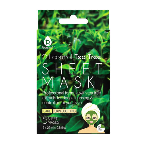 pursonic oil control tea tree sheet mask
