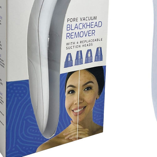 pursonic pore vacuum blackhead remover with 4 replaceable suction heads