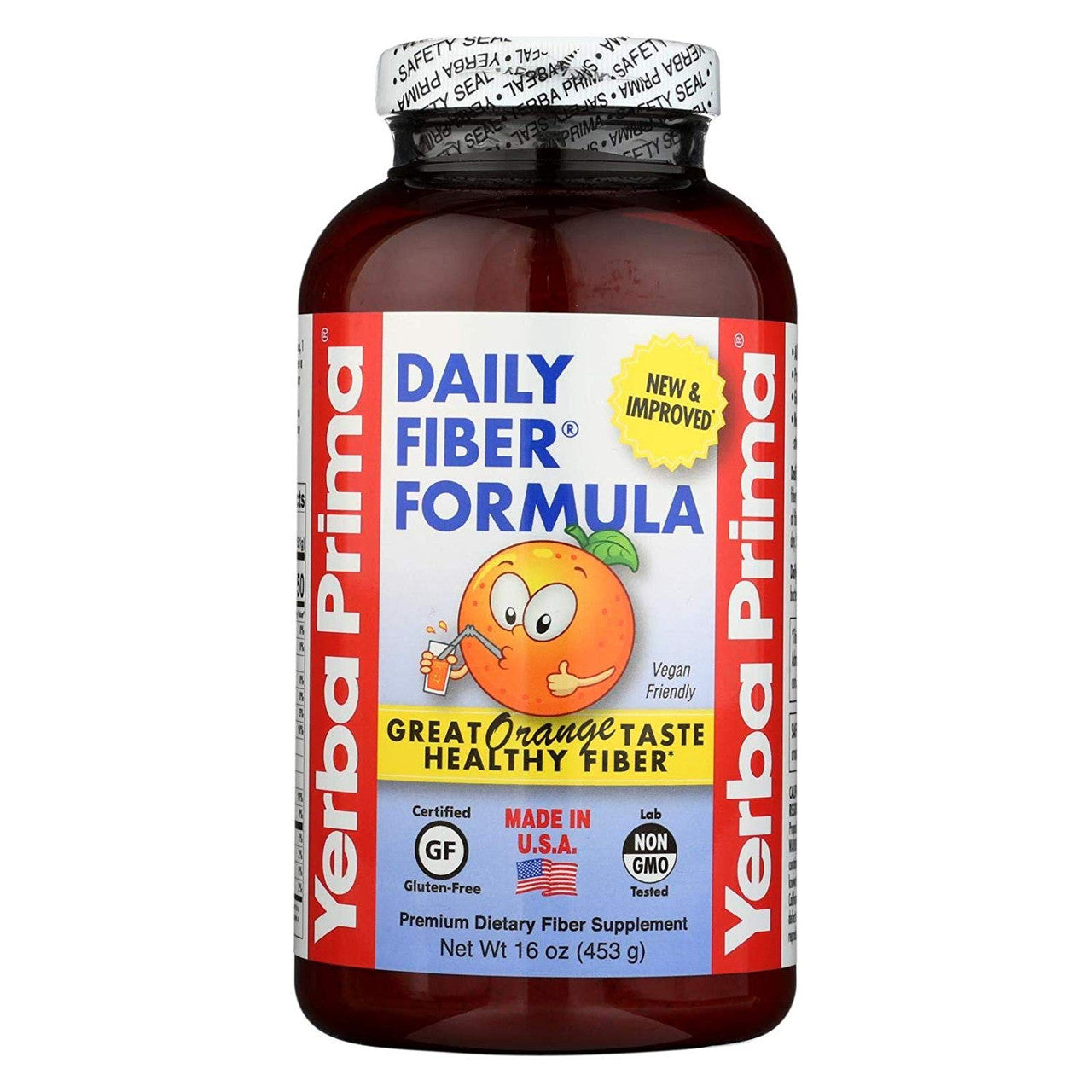 Yerba Prima Daily Fiber Formula Fiber Supplement Powder, 12 Oz