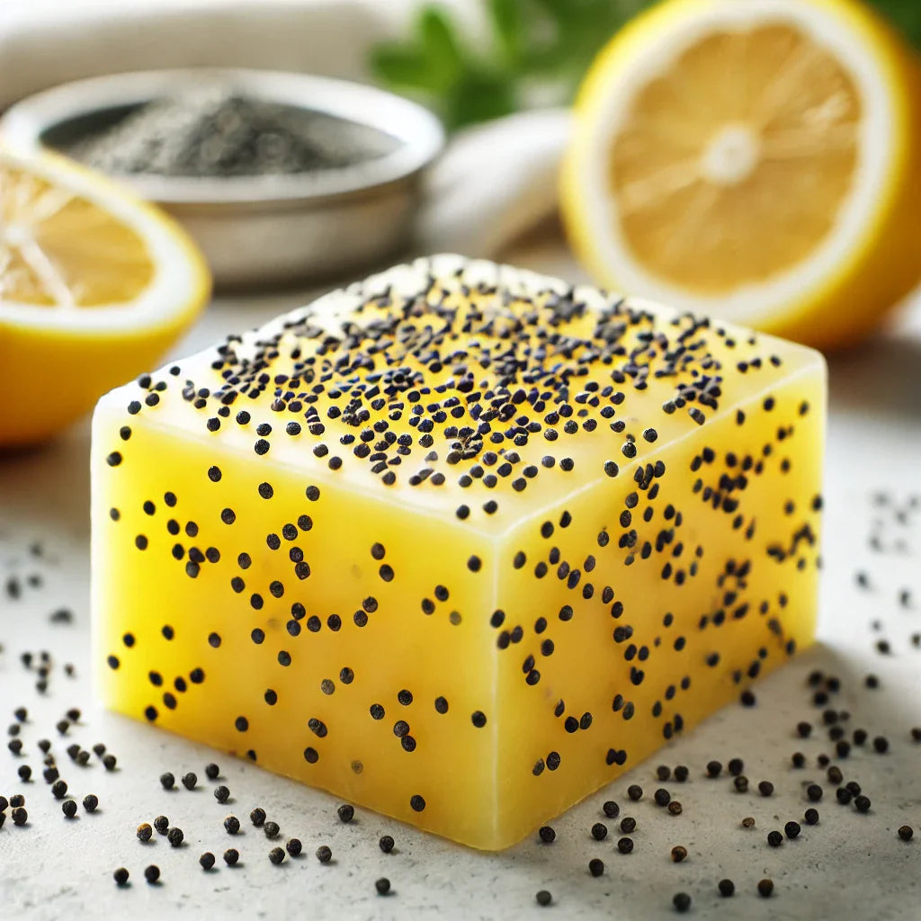 organic poppy seed bar soap