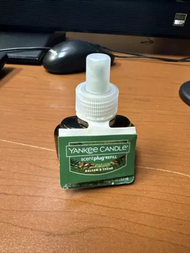 yankee candle scent plug refill bulb balsam cedar scent new tags free ship