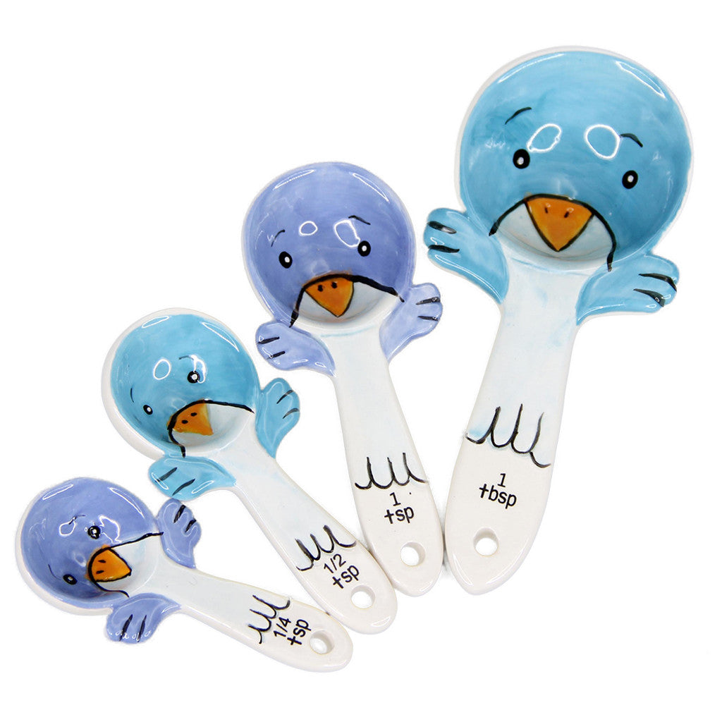 Little Birds Hand Painted Measuring Spoons