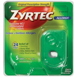 Zyrtec OTC 10mg Tablet 5ct