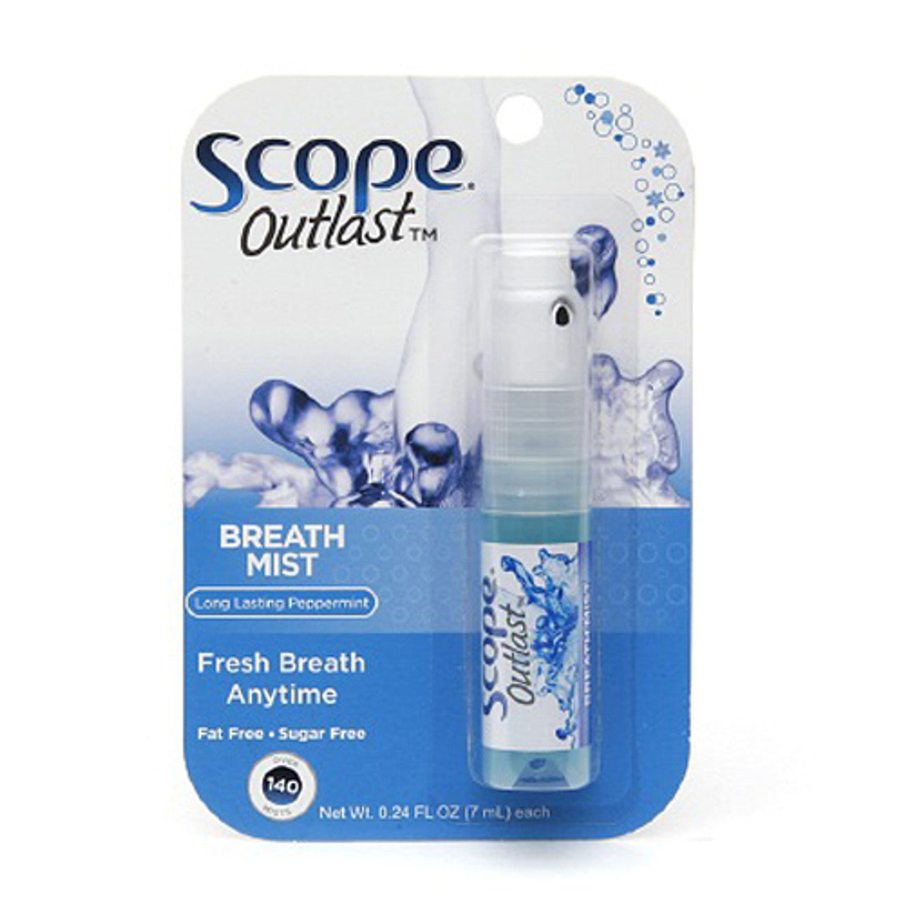 Scope Breath Mist, Fresh Breath Anytime Cool Peppermint Spray 9.86 Ml