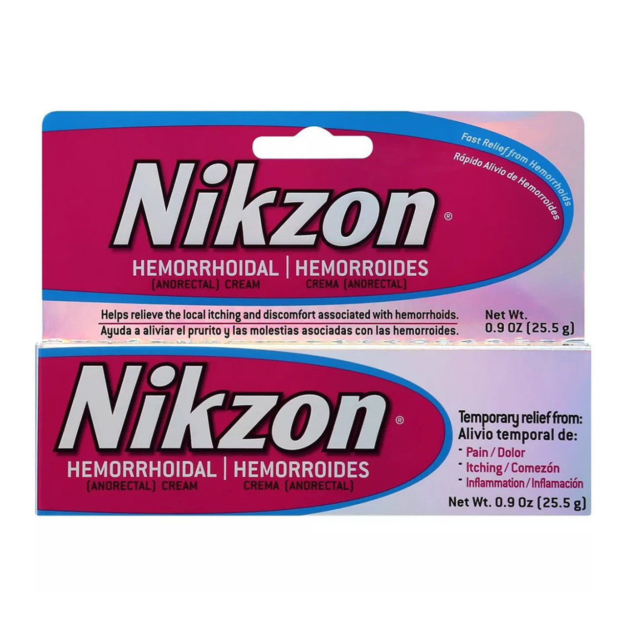 Nikzon Hemorrhoidal Pain Itching Inflammation Relief Cream, 0.9 Oz