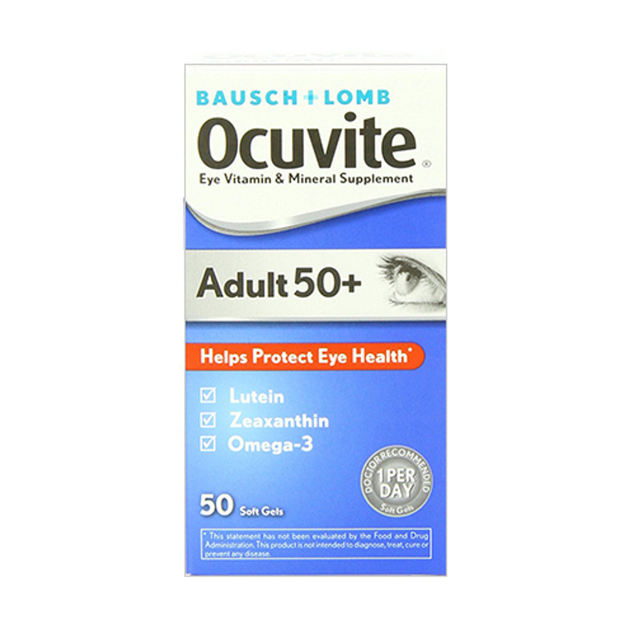 OcuVitamins e Adult 50 Plus Eye Vitamins amin And Mineral Supplement, Soft Gels - 50 Ea