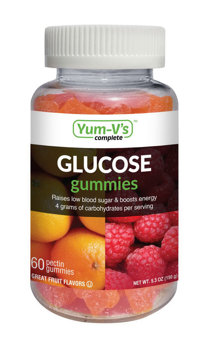 Yum v's Complete Glucose Gummies Fruit Flavors Gummies, 60 Ea