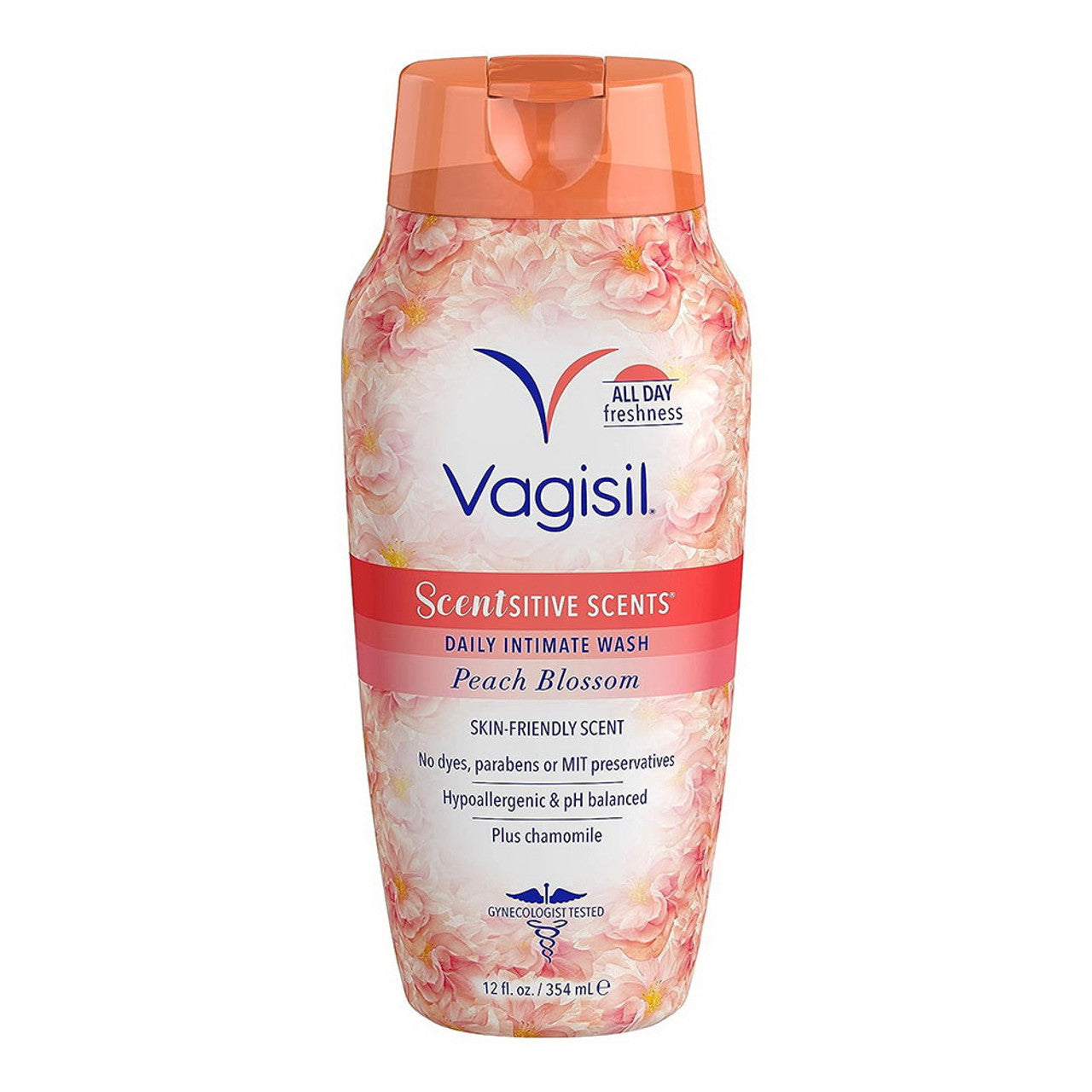 Vagisil Scentsitive Scents Daily Feminine Intimate Wash, Peach Blossom, 12 Oz