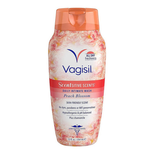 Vagisil Scentsitive Scents Daily Feminine Intimate Wash, Peach Blossom, 12 Oz