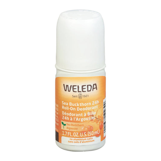 Weleda Body Care 24h Roll On Deodorant, Sea Buckthorn, 1.7 Oz