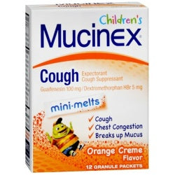 Mucinex Childrens Mini Melts, Orange CrÃƒÂ¯Ã‚Â¿Ã‚Â½ÃƒÂ¯Ã‚Â¿Ã‚Â½me, 12 Count