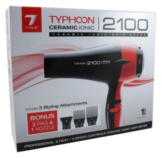 BL Tyche Typhoon 2100 Dryer Ceramic Ionic Red/Black