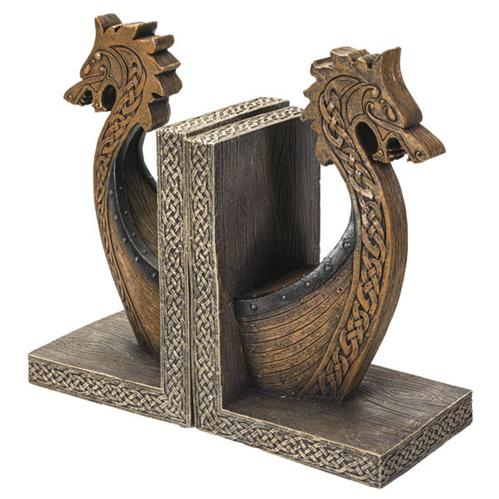 Viking Ship Resin Bookends