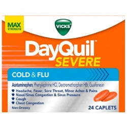 Vicks DayQuil Severe Cold & Flu Relief, 24 caplets