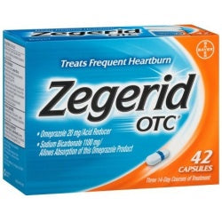 Zegerid OTC 20mg Capsule 42ct