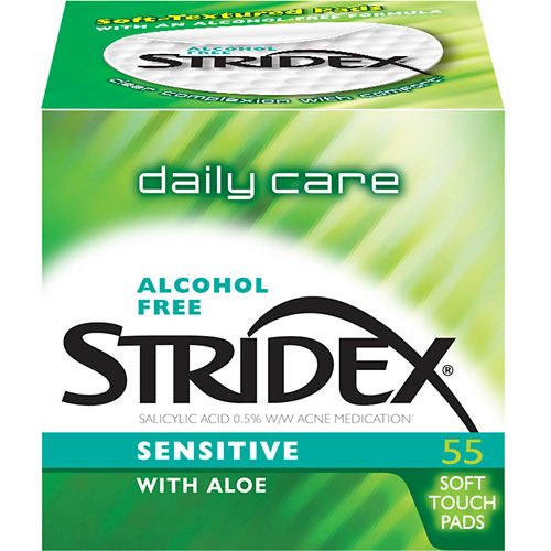 Stridex Daily Care Acne Medication Essential with Vitamins Soft Touch Pads 55 pk.
